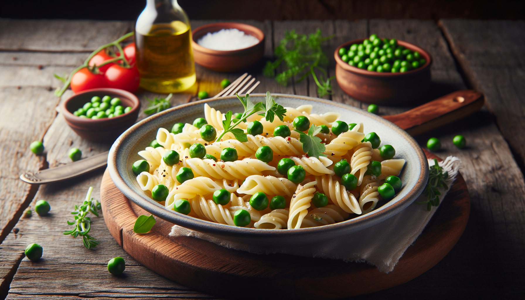 pastina con piselli